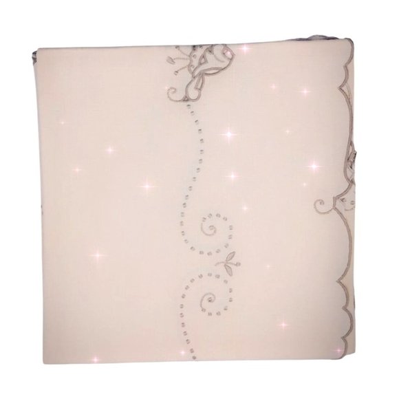 Vintage Portugese Tablecloth Napkins Linen Embroidered Square Set Dining Kitchen - Picture 5 of 8